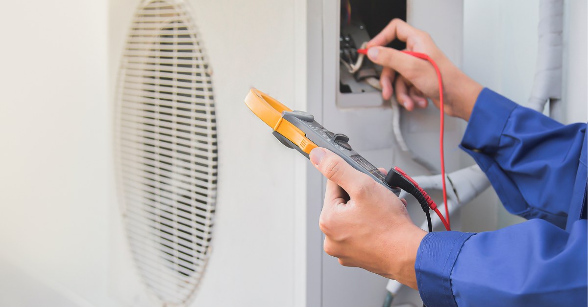 Outdoor condenser electrical work